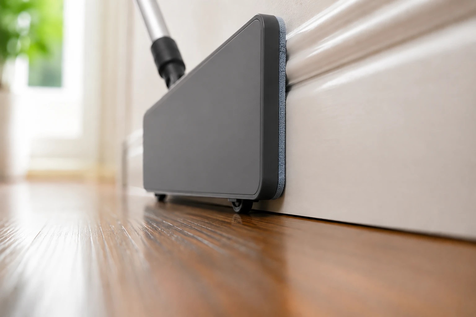 LazyBase gliding along a baseboard